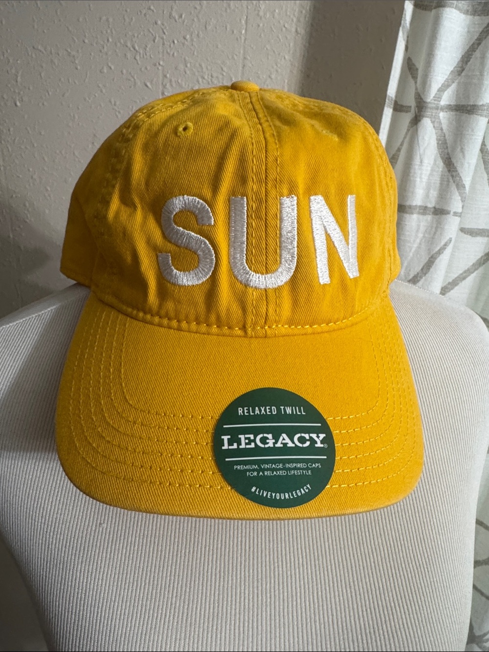 Legacy Yellow 'SUN' Embroidered Baseball Cap